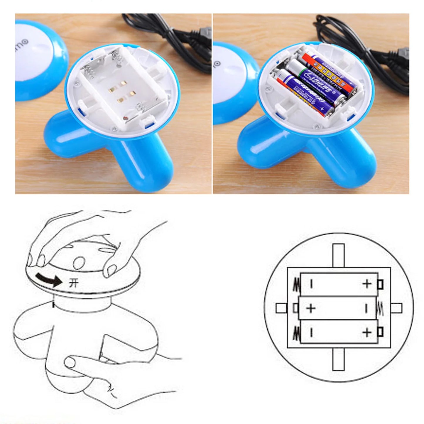 Mini Neck Massager with Neck and Back Function