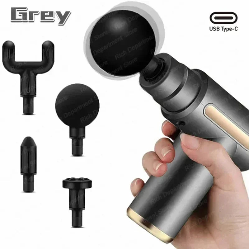 USB Mini Massage Gun Fascia Machine Muscle Relaxation Vibrating Gun